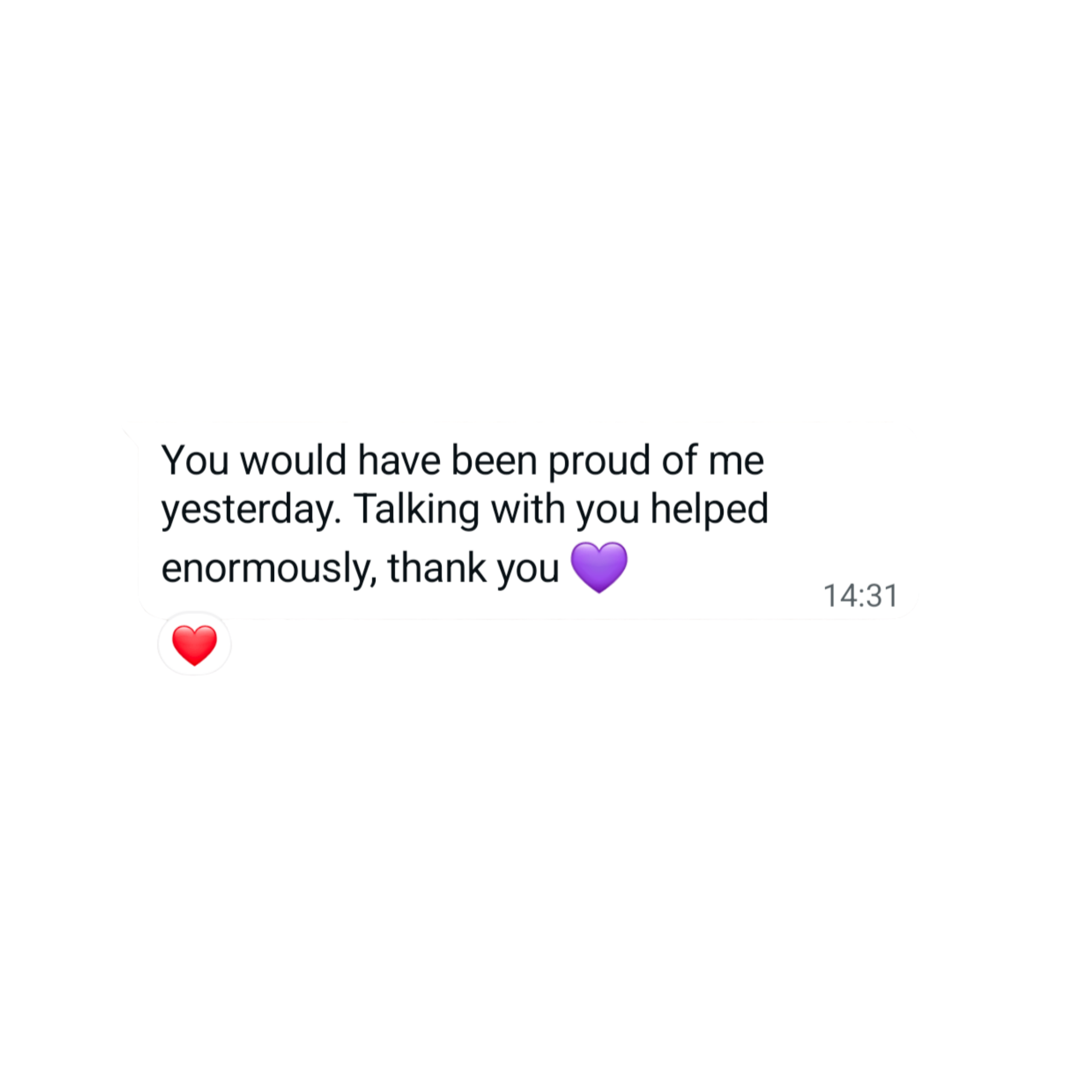 Client testimonial